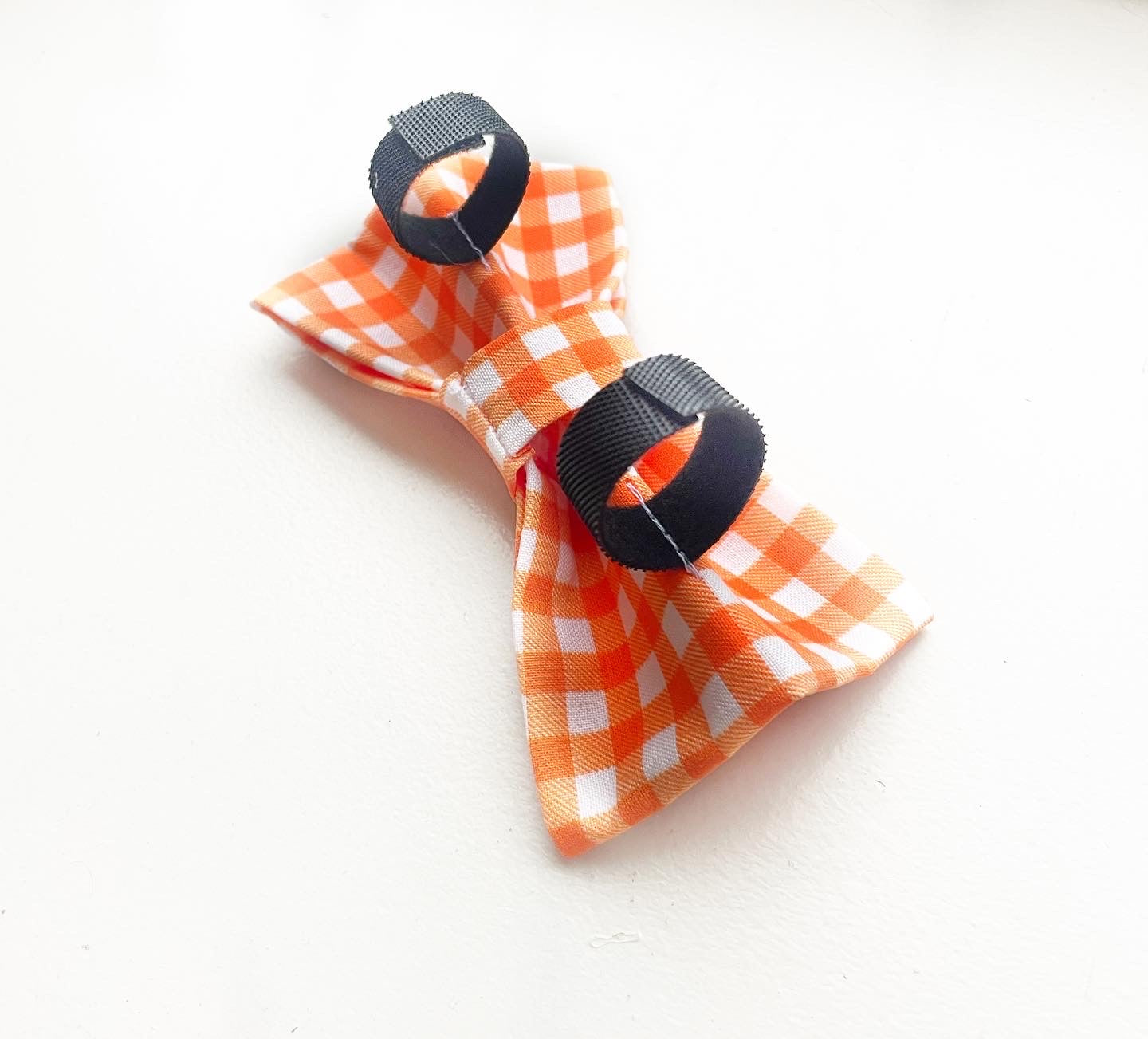 Pumpkin Plaid - Collar Bow