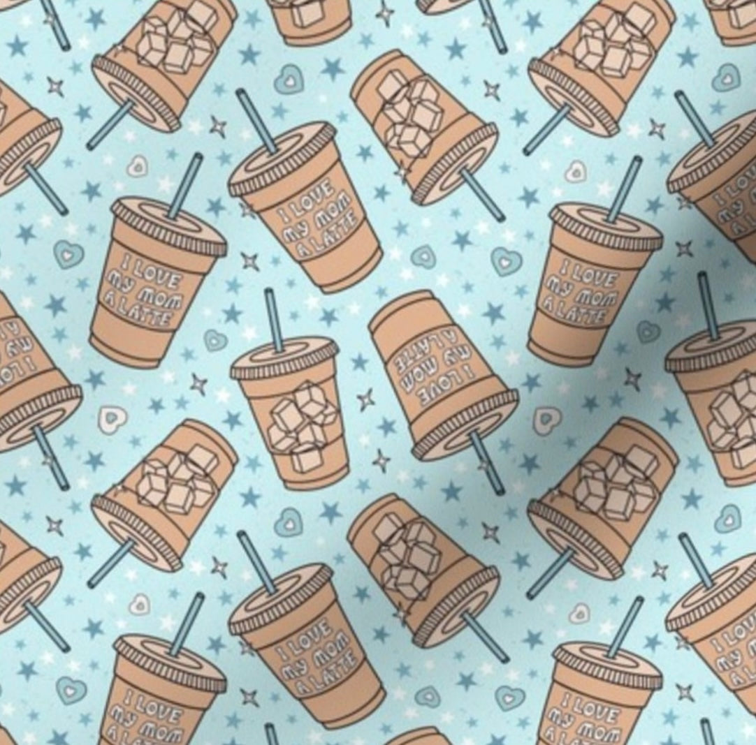 Love My Mom a Latte (Blue)