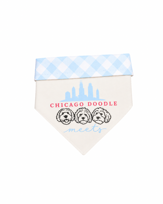 Chicago Doodle Meets Reversible Bandana